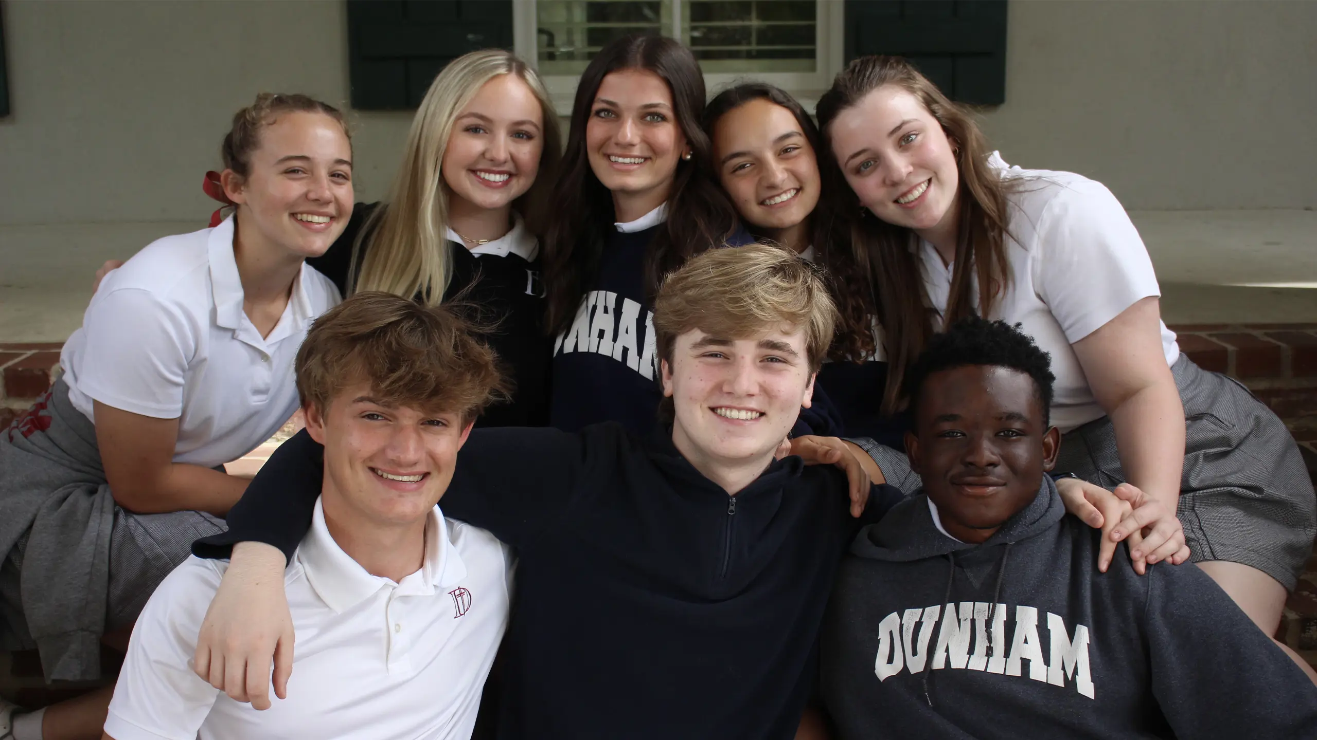 Dunham Upper School Prefects sitting together