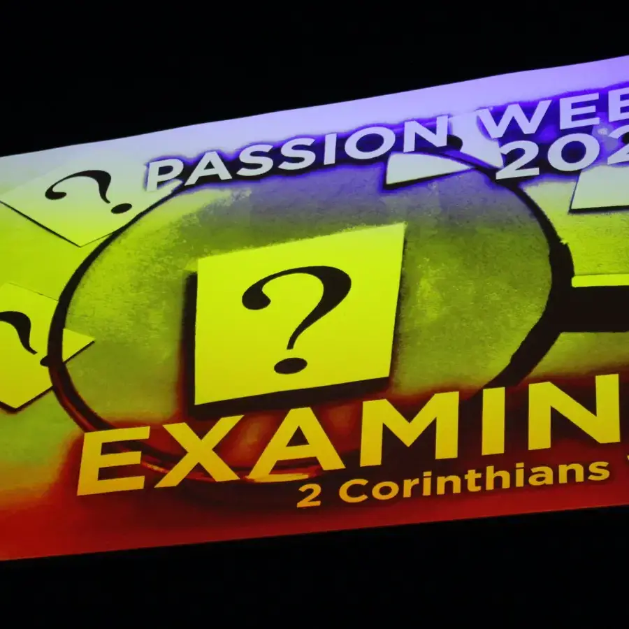 A photo of the 2024 Passion Week theme