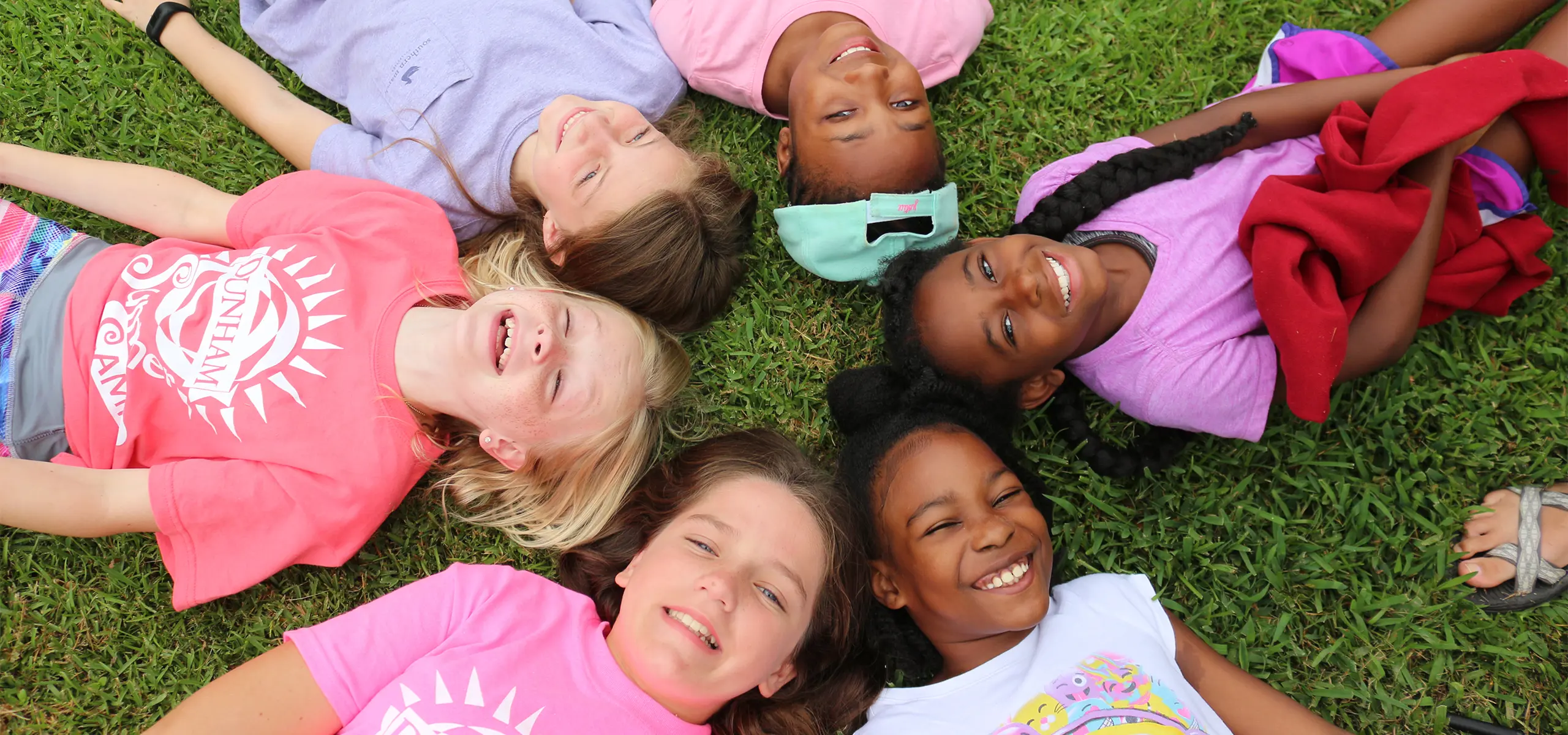 A group of girls at Dunham summer camp.