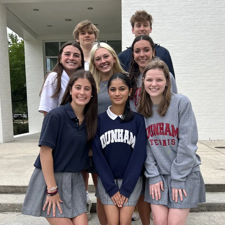 Dunham Upper School Prefects standing together